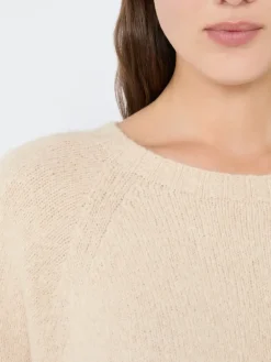 Alpaca and cotton sweater - SAND