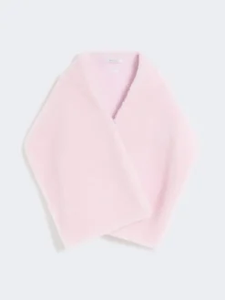 Alpaca and wool Teddy stole - BEIGE PINK