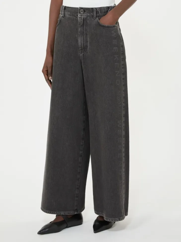 Authentic cotton denim jeans - BLACK