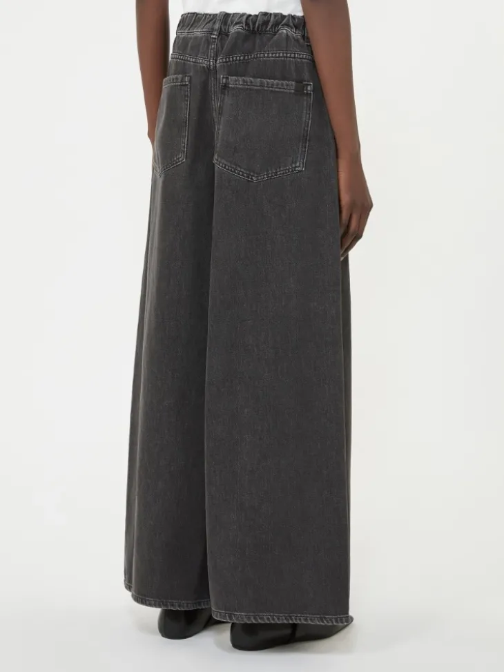 Authentic cotton denim jeans - BLACK