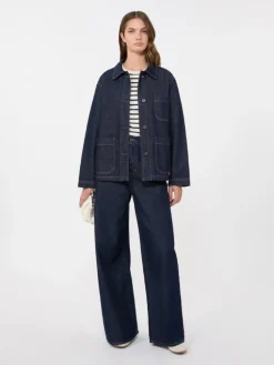Authentic denim shacket - NAVY