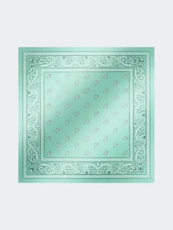 Bandanna print silk foulard - EMERALD