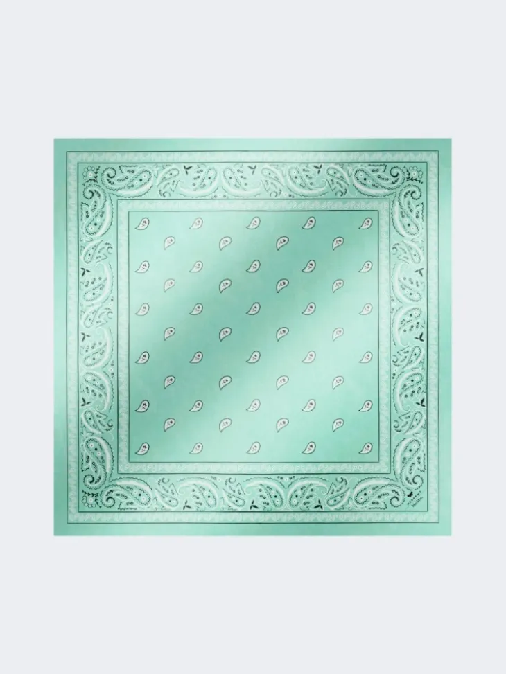 Bandanna print silk foulard - EMERALD