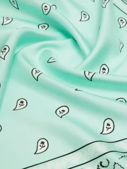 Bandanna print silk foulard - EMERALD