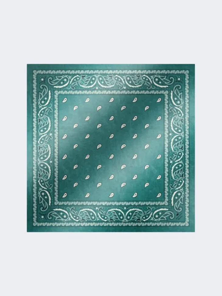 Bandanna print silk foulard - GREEN