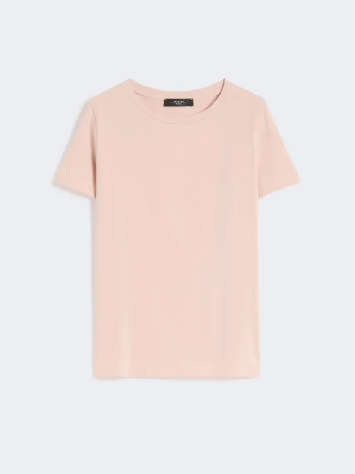 Basic cotton jersey T-shirt - PINK