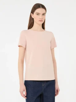 Basic cotton jersey T-shirt - PINK