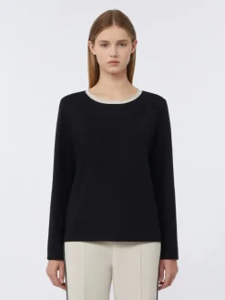 Basic jersey T-shirt - BLACK
