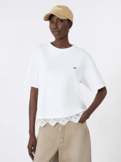 Boxy-fit cotton T-shirt - WHITE