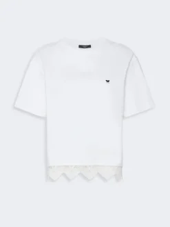 Boxy-fit cotton T-shirt - WHITE