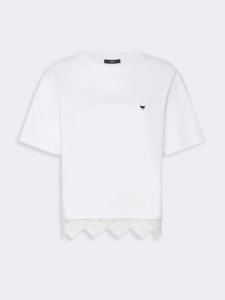 Boxy-fit cotton T-shirt - WHITE