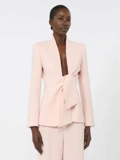 Cady jacket with sash detail - PINK