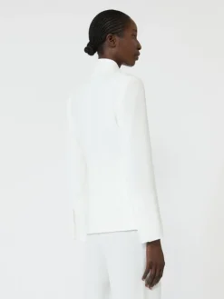 Cady jacket with sash detail - WHITE