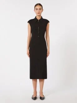 Cady midi dress - BLACK