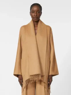 Camel cardigan coat - CAMEL