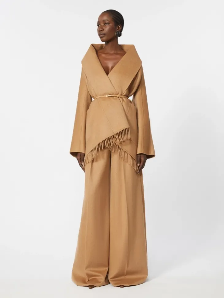 Camel cardigan coat - CAMEL