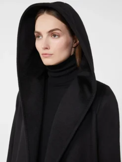 Camel robe coat - BLACK