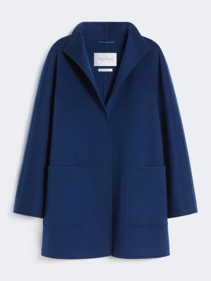 Camel wrap coat - CHINA BLUE