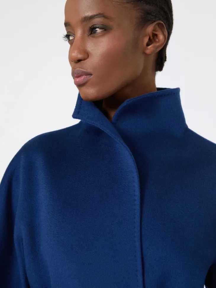 Camel wrap coat - CHINA BLUE