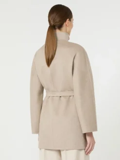 Camel wrap coat - SAND