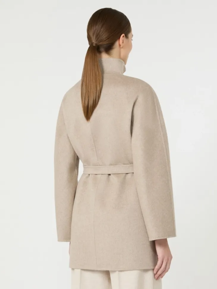 Camel wrap coat - SAND