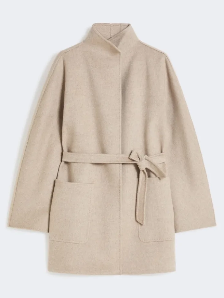 Camel wrap coat - SAND