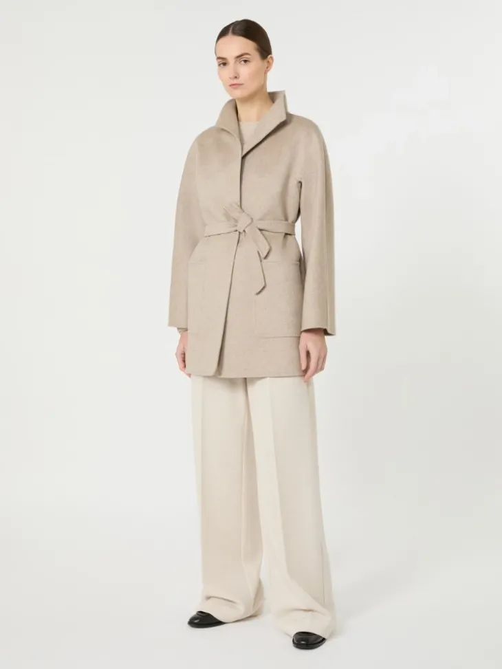 Camel wrap coat - SAND