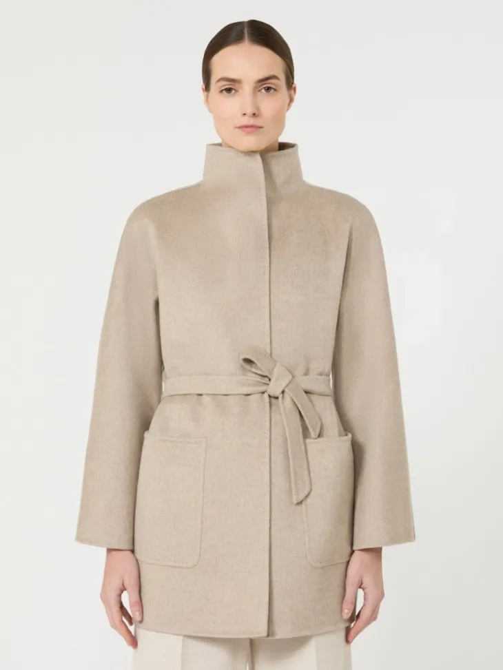 Camel wrap coat - SAND
