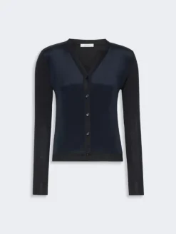 Cashmere and silk cardigan - ULTRAMARINE