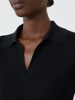 Cashmere and silk polo sweater - ULTRAMARINE