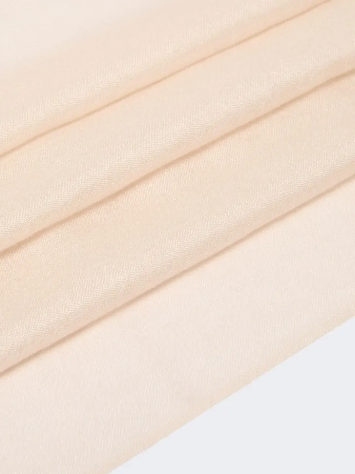 Cashmere and silk stole - SAND