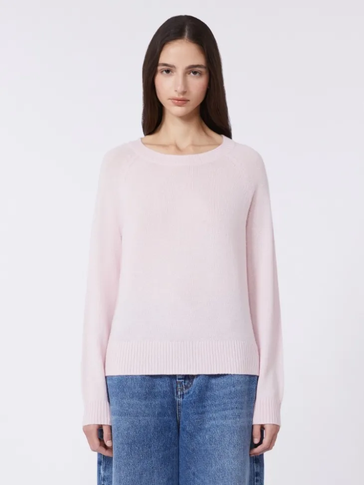 Cashmere crew-neck sweater - PINK
