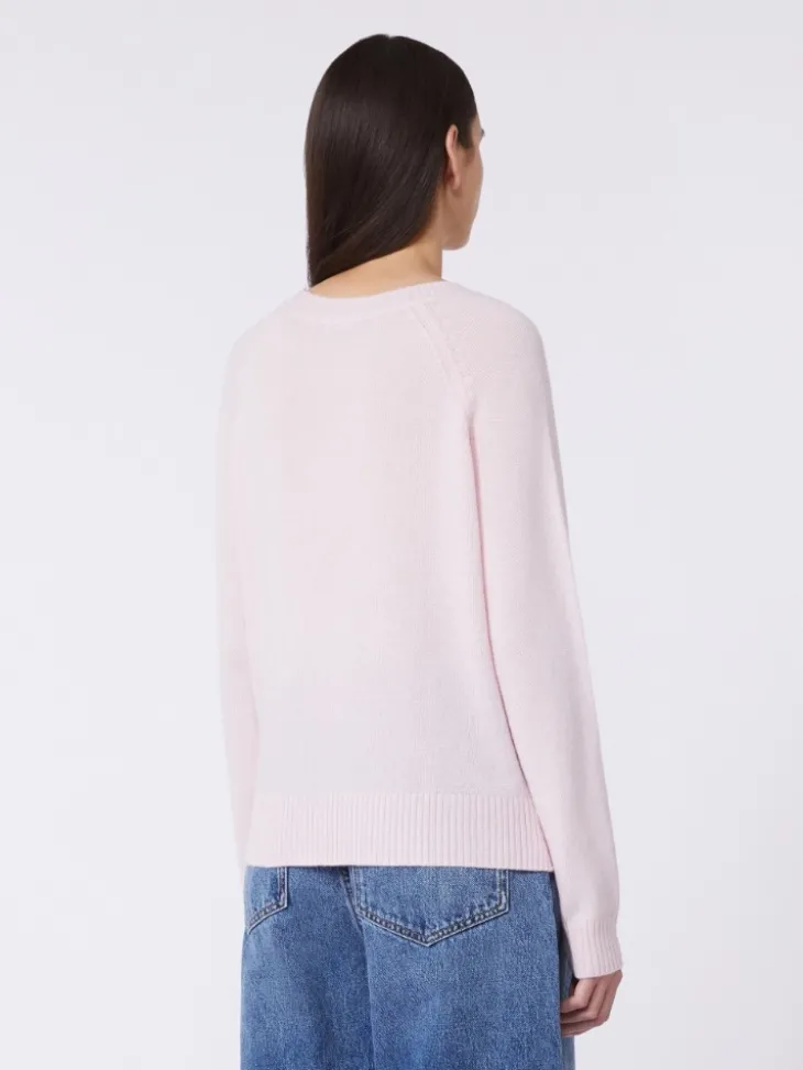 Cashmere crew-neck sweater - PINK