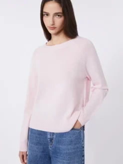 Cashmere crew-neck sweater - PINK