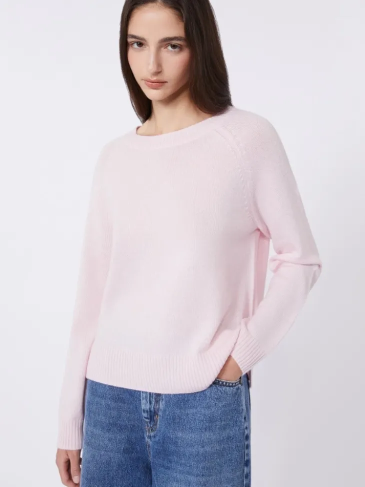 Cashmere crew-neck sweater - PINK