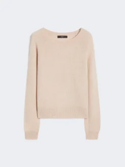 Cashmere crew-neck sweater - SAND
