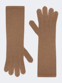 Cashmere gloves - HAZELNUT BROWN