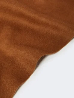 Cashmere logo stole - TOBACCO