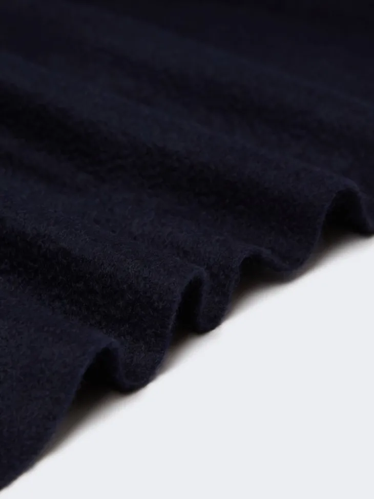 Cashmere logo stole - ULTRAMARINE