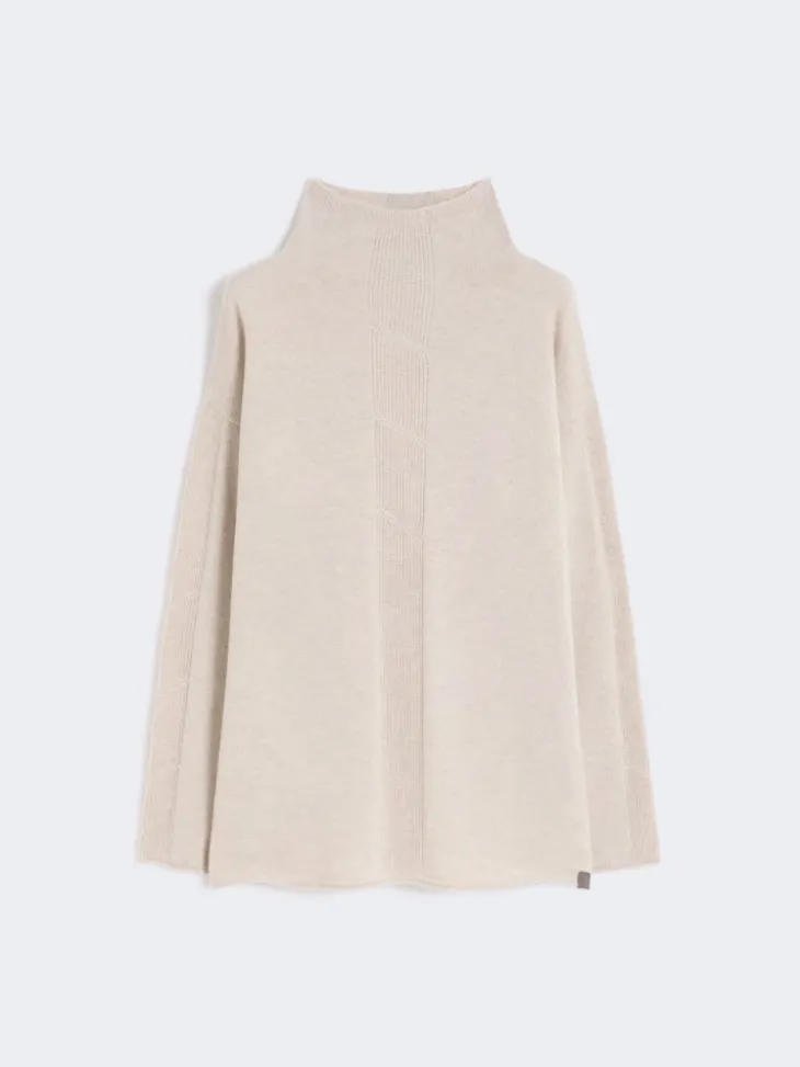Cashmere yarn jumper - BEIGE