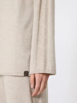 Cashmere yarn jumper - BEIGE