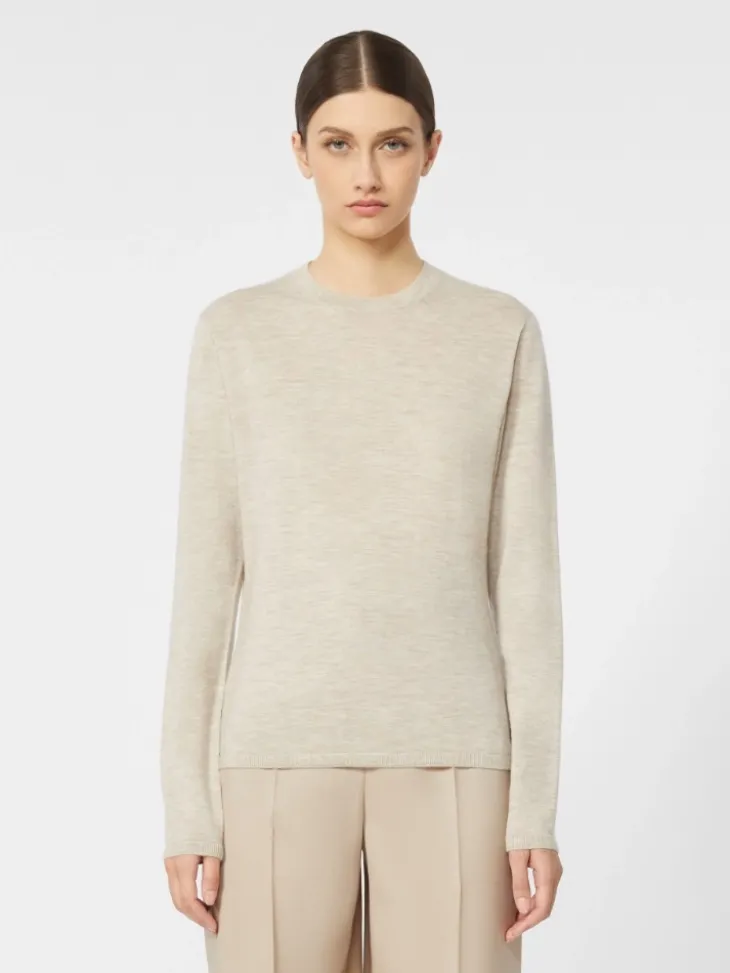 Cashmere yarn sweater - BEIGE