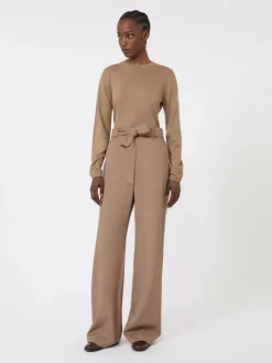 Cashmere yarn sweater - HAZELNUT BROWN