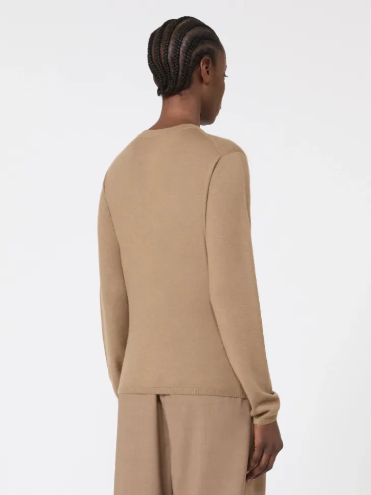 Cashmere yarn sweater - HAZELNUT BROWN