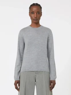 Cashmere yarn sweater - LIGHT GREY