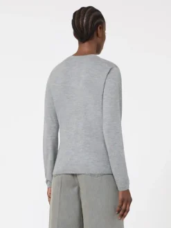 Cashmere yarn sweater - LIGHT GREY
