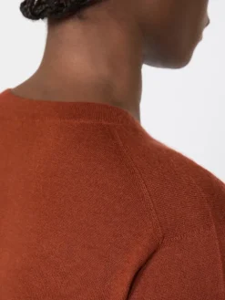 Cashmere yarn sweater - TERRA COTTA