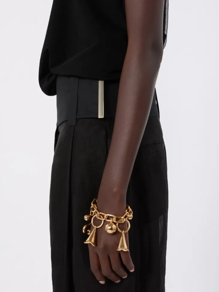 Chain bracelet with charm - GOLD