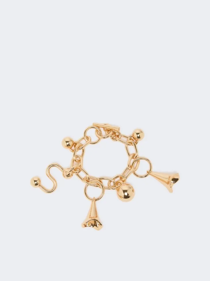 Chain bracelet with charm - GOLD
