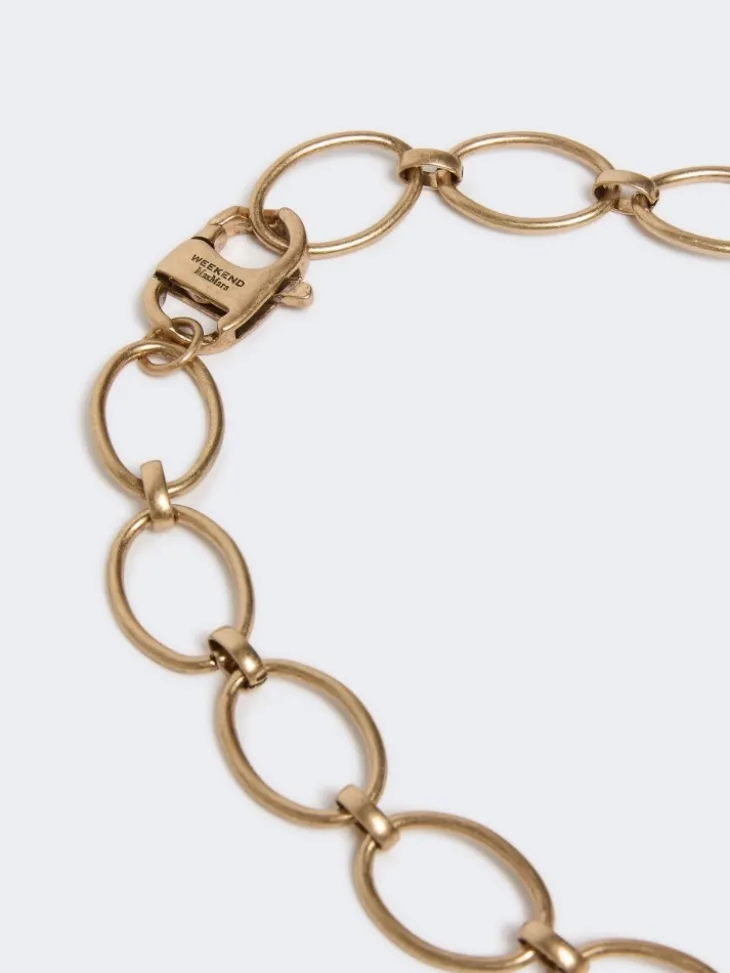 Chain necklace with charms - GOLD